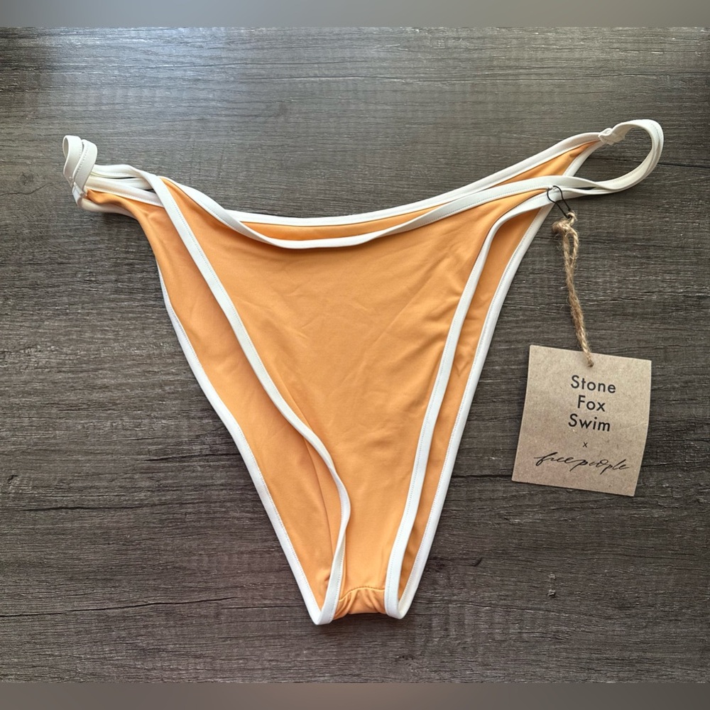 Stone Fox x Free People High Waist Swim‎ Bikini Bottom Size L